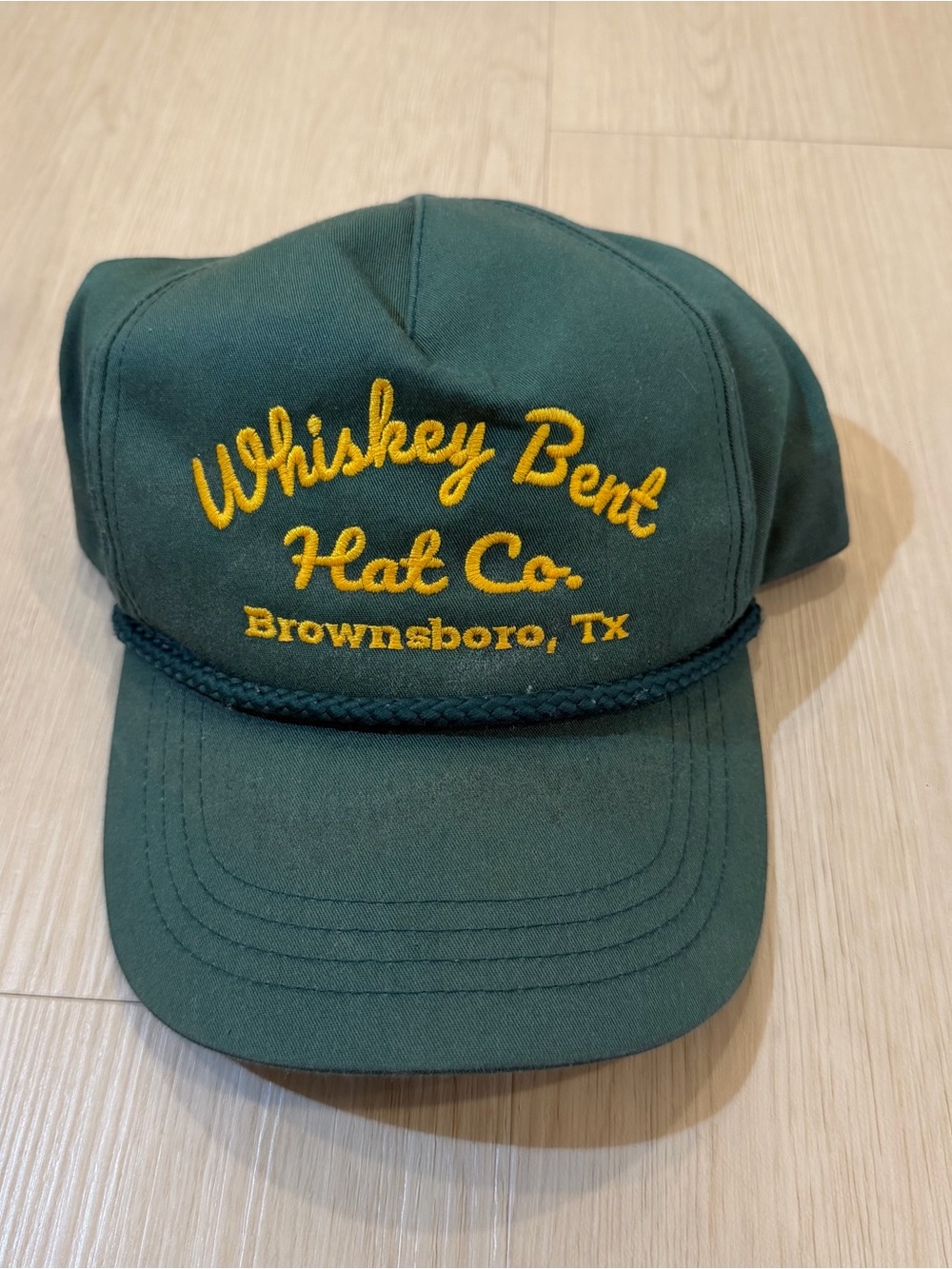 Green Embroidered Cap